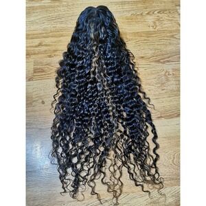 Quality Sexy Deep Curly 26'' Virgin Human Hair Wig 1B/27